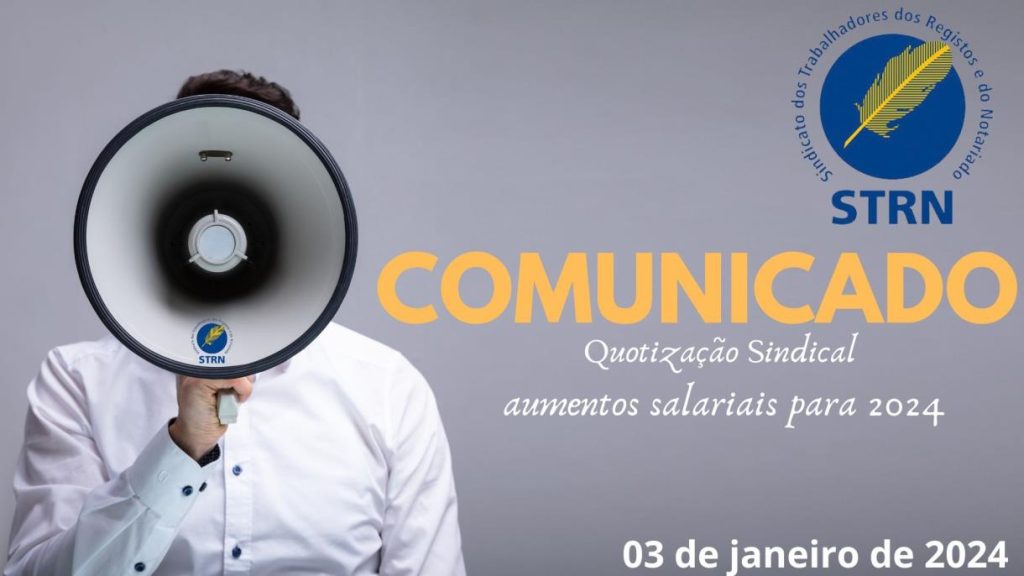 Quotização Sindical aumentos salariais para 2024